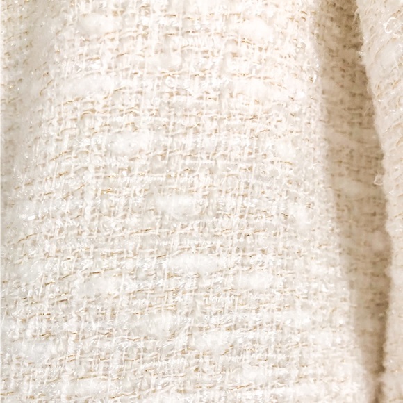 Self - Portrait Tailored Cream Color Boucle Mini Dress - Picture 13 of 16